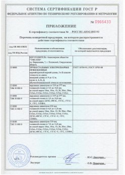 2016.11.25 Гулькевичи - Сваи сертификат + Трубы стальные электросварные прямошовные. Приложение 1 доп. для сертификата на сваи
