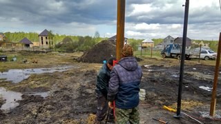 Заказать монтаж винтовых свай в Гулькевичи - цена под ключ с доставкой от 1854 шт
